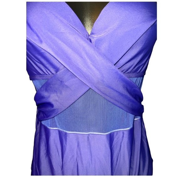 Viottiset Cross Front Cut Out One Piece Swimsuit Tummy Control High Waist size S - Picture 4 of 9